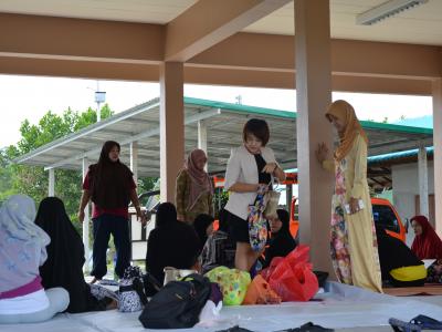 โครงการอบรมทำกระเป๋าจากเศษผ้า