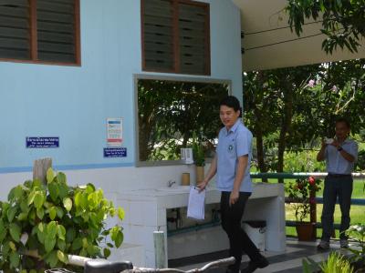 สำนักงานสาธารณสุข มาติดตามสุดยอดส้วมระดับประเทศ