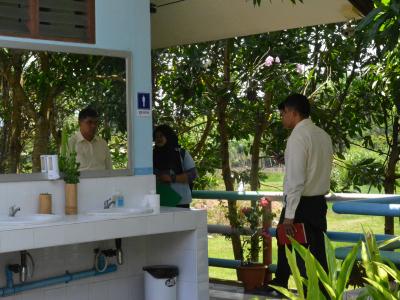 สำนักงานสาธารณสุข มาติดตามสุดยอดส้วมระดับประเทศ