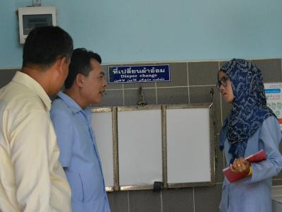 สำนักงานสาธารณสุข มาติดตามสุดยอดส้วมระดับประเทศ