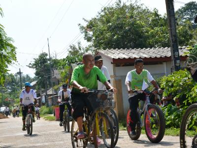 กิจกรรมปั่นจักรยาน ละลด เลิกบุหรี เพื่อสุขภาพ