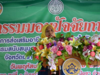 ต้อนรับรองผู้ว่าราชการจังหวัดนราธิวาส บ้านกำปงปีแซ