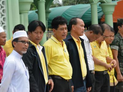 ต้อนรับรองผู้ว่าราชการจังหวัดนราธิวาส บ้านกำปงปีแซ