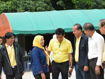 ต้อนรับรองผู้ว่าราชการจังหวัดนราธิวาส บ้านกำปงปีแซ