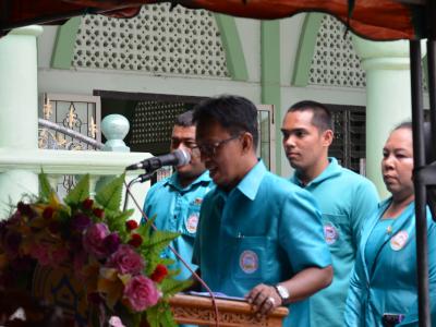 ต้อนรับรองผู้ว่าราชการจังหวัดนราธิวาส บ้านกำปงปีแซ