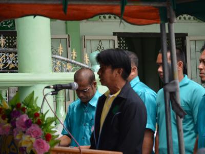 ต้อนรับรองผู้ว่าราชการจังหวัดนราธิวาส บ้านกำปงปีแซ