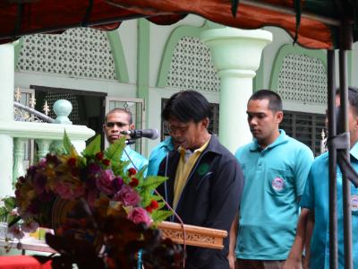 ต้อนรับรองผู้ว่าราชการจังหวัดนราธิวาส บ้านกำปงปีแซ