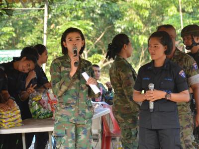 หน่วยทหารใช้สถานที่ กิจกรรมพบปะประชาชน