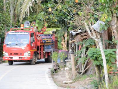 ลงประชาสัมพันธ์โรคโควิด19 ในพื้นที่ตำบลลุโบะบือซา