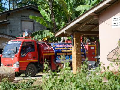 ลงประชาสัมพันธ์โรคโควิด19 ในพื้นที่ตำบลลุโบะบือซา