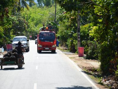 ลงประชาสัมพันธ์โรคโควิด19 ในพื้นที่ตำบลลุโบะบือซา