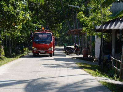 ลงประชาสัมพันธ์โรคโควิด19 ในพื้นที่ตำบลลุโบะบือซา
