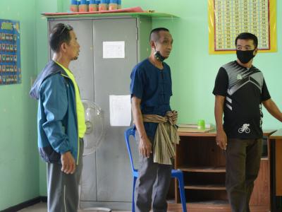 ทำความสะอาดศูนย์กักกันประจำตำบลลุโบะบือซา