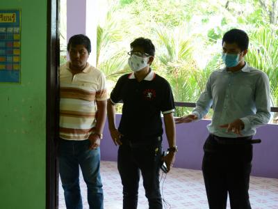 ทำความสะอาดศูนย์กักกันประจำตำบลลุโบะบือซา