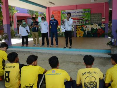 กิจกรรมทำความสะอาดศูนย์กักกันประจำตำบลลุโบะบือซา(โรงเรียนบ้านกาแ