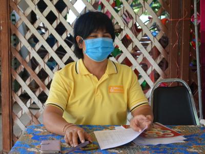 กิจกรรมเราไม่ทิ้งกันมีหัวหน้าพมจ.นราธิวาสมาชี้แจงการทำบัตรพิการ