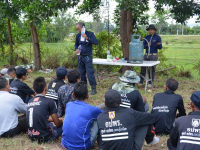 โครงการฝึกอบรมชุดปฏิบัติการจิตอาสาภัยพิบัติ ช่วงบ่าย