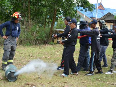 โครงการฝึกอบรมชุดปฏิบัติการจิตอาสาภัยพิบัติ ช่วงบ่าย