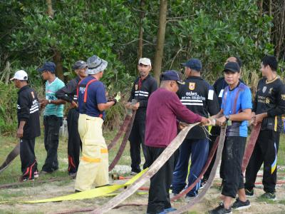 โครงการฝึกอบรมชุดปฏิบัติการจิตอาสาภัยพิบัติ ช่วงบ่าย