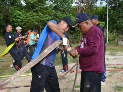 โครงการฝึกอบรมชุดปฏิบัติการจิตอาสาภัยพิบัติ ช่วงบ่าย