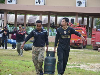 โครงการฝึกอบรมชุดปฏิบัติการจิตอาสาภัยพิบัติ ช่วงบ่าย