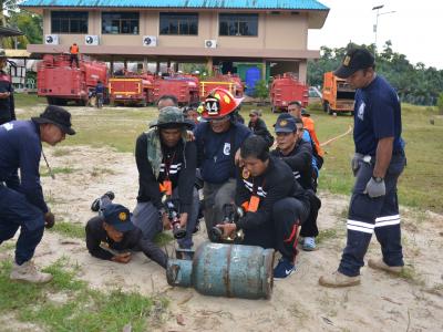 โครงการฝึกอบรมชุดปฏิบัติการจิตอาสาภัยพิบัติ ช่วงบ่าย