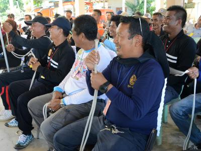 โครงการฝึกอบรมชุดปฏิบัติการจิตอาสาภัยพิบัติ ช่วงบ่าย