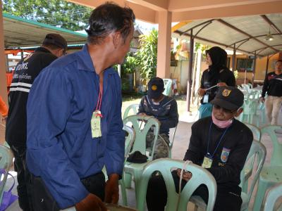 โครงการฝึกอบรมชุดปฏิบัติการจิตอาสาภัยพิบัติ ช่วงบ่าย