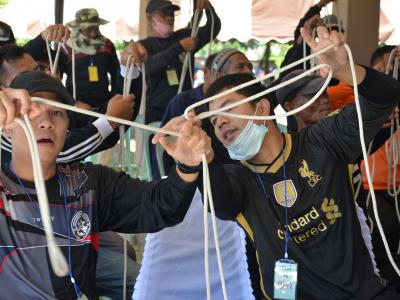 โครงการฝึกอบรมชุดปฏิบัติการจิตอาสาภัยพิบัติ ช่วงบ่าย
