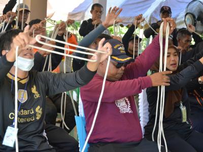 โครงการฝึกอบรมชุดปฏิบัติการจิตอาสาภัยพิบัติ ช่วงบ่าย