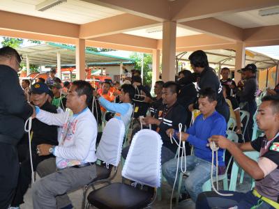 โครงการฝึกอบรมชุดปฏิบัติการจิตอาสาภัยพิบัติ ช่วงบ่าย