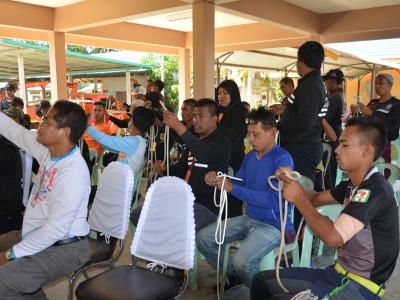 โครงการฝึกอบรมชุดปฏิบัติการจิตอาสาภัยพิบัติ ช่วงบ่าย