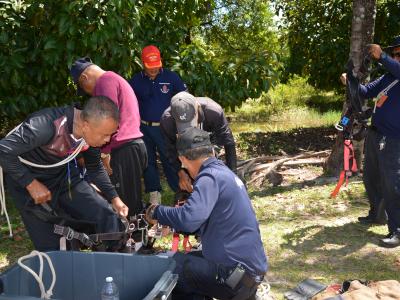 โครงการฝึกอบรมชุดปฏิบัติการจิตอาสาภัยพิบัติ ช่วงบ่าย