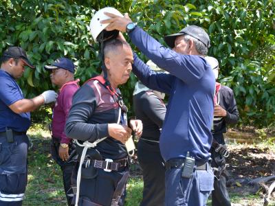 โครงการฝึกอบรมชุดปฏิบัติการจิตอาสาภัยพิบัติ ช่วงบ่าย