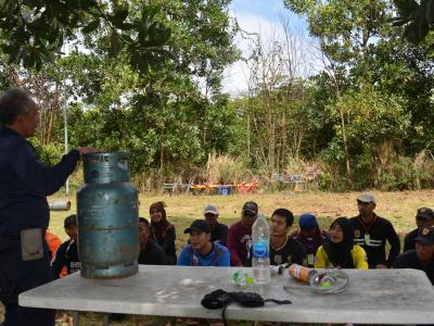 โครงการฝึกอบรมชุดปฏิบัติการจิตอาสาภัยพิบัติ ช่วงบ่าย