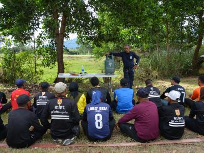 โครงการฝึกอบรมชุดปฏิบัติการจิตอาสาภัยพิบัติ ช่วงบ่าย