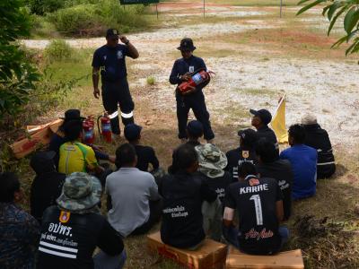 โครงการฝึกอบรมชุดปฏิบัติการจิตอาสาภัยพิบัติ ช่วงบ่าย