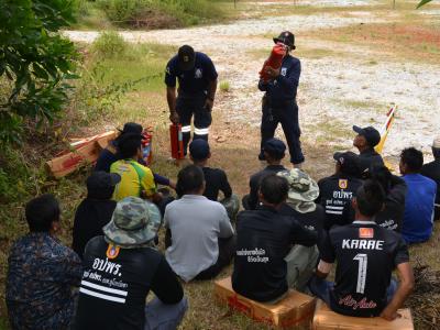 โครงการฝึกอบรมชุดปฏิบัติการจิตอาสาภัยพิบัติ ช่วงบ่าย