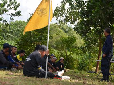 โครงการฝึกอบรมชุดปฏิบัติการจิตอาสาภัยพิบัติ ช่วงบ่าย