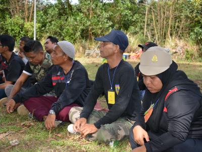 โครงการฝึกอบรมชุดปฏิบัติการจิตอาสาภัยพิบัติ ช่วงบ่าย