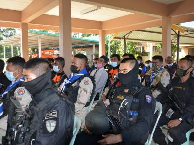 กิจกรรมซักซ้อนแผน รักษาความปลอดภัยในพื้นที่อำเภอยี่งอ