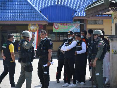 กิจกรรมซักซ้อนแผน รักษาความปลอดภัยในพื้นที่อำเภอยี่งอ