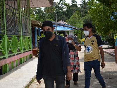 นายกลงพื้นที่ดูสถานที่จะทำศูนย์พักคอย( cI ) ประจำตำบลลุโบะบือซา