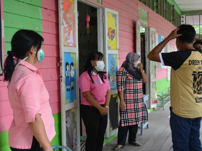 นายกลงพื้นที่ดูสถานที่จะทำศูนย์พักคอย( cI ) ประจำตำบลลุโบะบือซา