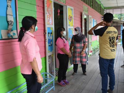 นายกลงพื้นที่ดูสถานที่จะทำศูนย์พักคอย( cI ) ประจำตำบลลุโบะบือซา