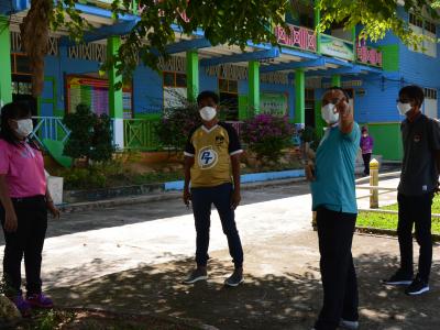 นายกลงพื้นที่ดูสถานที่จะทำศูนย์พักคอย( cI ) ประจำตำบลลุโบะบือซา