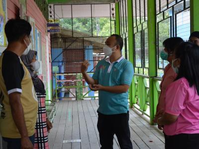 นายกลงพื้นที่ดูสถานที่จะทำศูนย์พักคอย( cI ) ประจำตำบลลุโบะบือซา