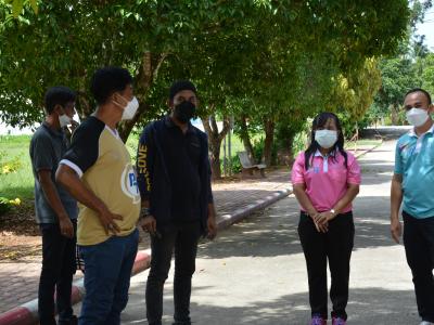 นายกลงพื้นที่ดูสถานที่จะทำศูนย์พักคอย( cI ) ประจำตำบลลุโบะบือซา