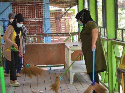 กิจกรรมจัดเตรียมสถานที่กักกัน LQ ประจำตำบลลุโบะบือซา(แห่งที่2)