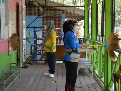 กิจกรรมจัดเตรียมสถานที่กักกัน LQ ประจำตำบลลุโบะบือซา(แห่งที่2)